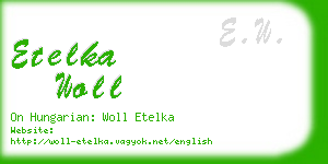 etelka woll business card